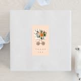 "Floral Pram" - Baby Shower Stickers in Blush by Corie Page - For Scale