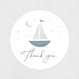 "Set Sail" - Baby Shower Stickers in Pond by Jen Tips - Close-Up