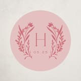 "Wildflower" - Baby Shower Stickers in Rose by Leah Bisch - Close-Up