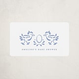 "Birdie" - Baby Shower Stickers in Bluebell by Gwen Bedat - Close-Up