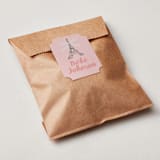 "Paris Postcard" - Baby Shower Stickers in Petal by Karidy Walker - For Scale