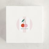 "Tiny Cherry On Top" - Baby Shower Stickers in Petal by Kiersten Garner - For Scale