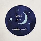 "Midnight Stars" - Baby Shower Stickers in Midnight by Ilene Guy - Close-Up