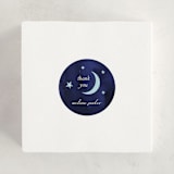 "Midnight Stars" - Baby Shower Stickers in Midnight by Ilene Guy - For Scale