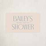 "Ephrata" - Baby Shower Stickers in Powder by Deynaaz Daraei - Close-Up