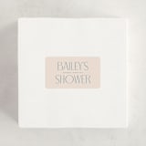 "Ephrata" - Baby Shower Stickers in Powder by Deynaaz Daraei - For Scale