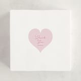 "Little Sweetheart" - Baby Shower Stickers in Strawberry by Angela Garrick - For Scale