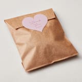 "Little Sweetheart" - Baby Shower Stickers in Strawberry by Angela Garrick - For Scale