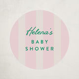 "Preppy Confetti" - Baby Shower Stickers in Peony by Olivia Raufman - Close-Up
