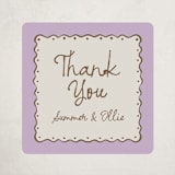 "Sugar" - Baby Shower Stickers in Lavender by Pati Cascino - Close-Up