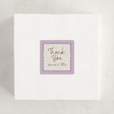 "Sugar" - Baby Shower Stickers in Lavender by Pati Cascino - For Scale