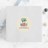"Disney's Mickey Mouse Oh, Boy!" - Baby Shower Stickers in Natural by Heather Schertzer - For Scale