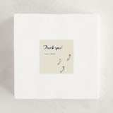 "Apres Bebe" - Baby Shower Stickers in Cream by Ellen Schlegelmilch - For Scale