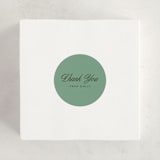 "Winter Cabin" - Baby Shower Stickers in Pine by Jen Ramsey - For Scale