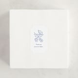 "Baby pram" - Baby Shower Stickers in Navy by Huefete - For Scale