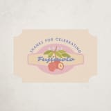 "Fruit Stickers" - Baby Shower Stickers in Acai Berry by Natalie Rae - Front