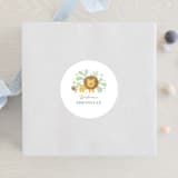 "Petite Safari" - Baby Shower Stickers in Mint by Jennifer Wick - For Scale