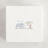 "Lovely jungle" - Baby Shower Stickers in Sage by Sabrin Deirani - For Scale