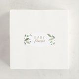 "Boho Buggy" - Baby Shower Stickers in Porcelain by Everett Paper Goods - For Scale