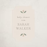 "scandinavian flower" - Baby Shower Stickers in Blush by Sara Hicks Malone - Close-Up