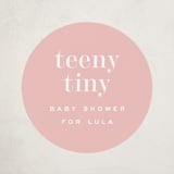 "itsy" - Baby Shower Stickers in Sweet Pink by Sara Hicks Malone - Close-Up