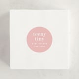 "itsy" - Baby Shower Stickers in Sweet Pink by Sara Hicks Malone - For Scale