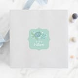 "Under The Sea" - Baby Shower Stickers in Deep Sea by Jennifer Wick - For Scale