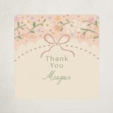 "New blooms" - Baby Shower Stickers in Ballet Slipper by Jennifer Wick - Close-Up