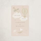 "Our Journey" - Baby Shower Stickers in Blush by Jennifer Holbrook - Close-Up