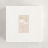"Our Journey" - Baby Shower Stickers in Blush by Jennifer Holbrook - For Scale