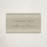 "Scallop Border" - Baby Shower Stickers in Buttercream by Lucrecia Caporale - Close-Up