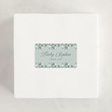 "Little Love Story" - Baby Shower Stickers in Sage by Ana de Sousa - For Scale