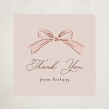 "Tea Party" - Baby Shower Stickers in Blush by JeAnna Casper - Front