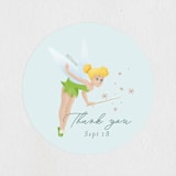 "Disney’s Tinkerbell Magic" - Baby Shower Stickers in Sage by frau brandt - Close-Up