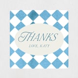 "Knightsbridge" - Baby Shower Stickers in Sky by Jackie Crawford - Close-Up