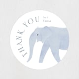 "Africa" - Baby Shower Stickers in Sky Blue by Sabrin Deirani - Close-Up