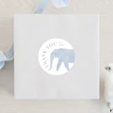 "Africa" - Baby Shower Stickers in Sky Blue by Sabrin Deirani - For Scale