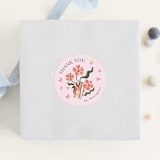 "Love is in the Air" - Baby Shower Stickers in Rose by Vivian Yiwing - For Scale