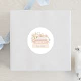 "Storybook" - Baby Shower Stickers in Carnation by Itsy Belle Studio - For Scale