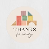 "Baby Shower Blocks" - Baby Shower Stickers in Rainbow by Penny Eversole - Close-Up