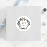 "merry little stockings" - Baby Shower Stickers in Cranberry by Rebecca Durflinger - For Scale