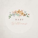 "petite baby blocks" - Baby Shower Stickers in Honey by Jennifer Wick - Close-Up