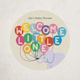 "Elephant Parade" - Baby Shower Stickers in Cream by Harriet Richter - Close-Up