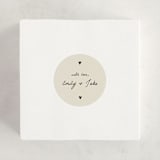 "Doodle Sip and See" - Baby Shower Stickers in Ivory by Stephanie Heinrich Godbout - For Scale