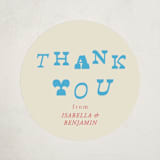 "Oh Baby It's Time" - Baby Shower Stickers in Blueberry by Kartika Paramita - Close-Up