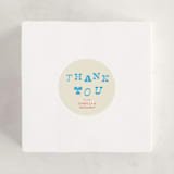 "Oh Baby It's Time" - Baby Shower Stickers in Blueberry by Kartika Paramita - For Scale