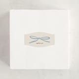 "Baby Bow" - Baby Shower Stickers in Denim by Ani Somi - For Scale