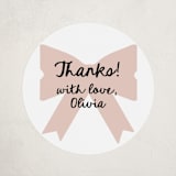 "Gift" - Baby Shower Stickers in Blush by AK Graphics - Close-Up