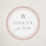 "The Little Heirloom" - Baby Shower Stickers in Rose by Lucrecia Caporale - Close-Up