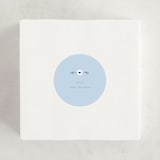 "Mom Era" - Baby Shower Stickers in Aqua by Baumbirdy - For Scale